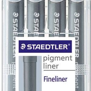 Staedtler 308 WP4 308 WP4 Fineliner Zwart 0.1 mm, 0.3 mm, 0.5 mm, 0.7 mm 4 stuk(s) Staedtler 308 WP4 308 WP4 Fineliner Zwart 0.1 mm, 0.3 mm, 0.5 mm, 0.7 mm 4 stuk(s)