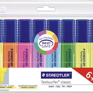 Staedtler Textmarker Textsurfer® classic 364 A WP8 Geel, Rood, Pink, Blauw, Turquoise, Oranje, Groen, Violet 1 mm, 5 mm Staedtler Textmarker Textsurfer® classic 364 A WP8 Geel, Rood, Pink, Blauw, Turquoise, Oranje, Groen, Violet 1 mm, 5 mm