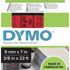 Labeltape DYMO D1 40917 Polyester Tapekleur: Rood Tekstkleur:Zwart 9 mm 7 m Labeltape DYMO D1 40917 Polyester Tapekleur: Rood Tekstkleur:Zwart 9 mm 7 m