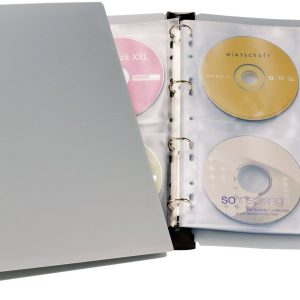Durable CD/DVD-ordner 96 CD’s/DVD’s/Blu-rays Polypropyleen Zwart, Grijs 12 stuk(s) 527701