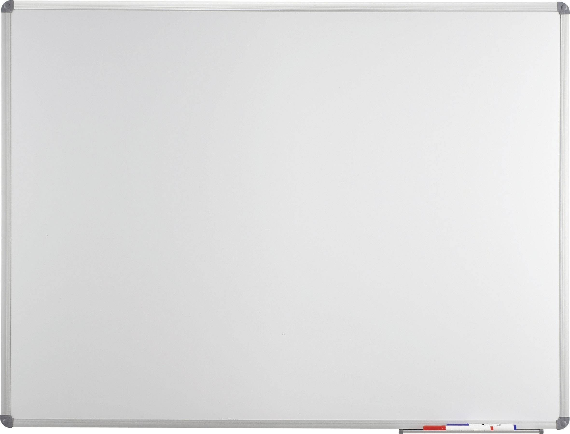 Maul Whiteboard MAULstandard, Emaille (b x h) 120 cm x 90 cm Wit Emaille coating Incl. opbergbakje, Horizontaal- of vert