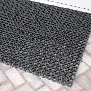 COBA Europe RM010003 Rubberen mat (l x b x h) 1.5 m x 1 m x 23 mm Zwart