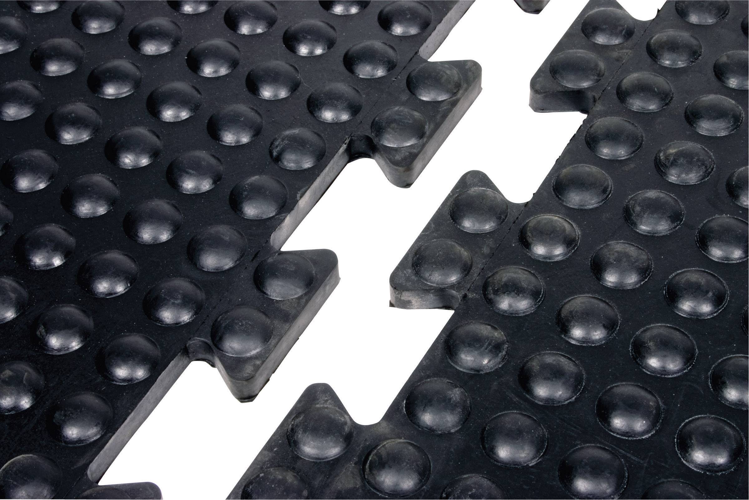 COBA BF010004 BUBBLEMAT Werkplaatsmat (l x b x h) 600 x 900 x 14 mm Zwart