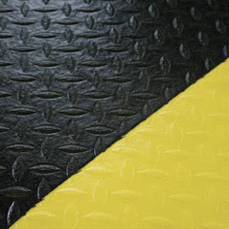 COBA DAF010705C Orthomat® DIAMOND Werkplaatsmat (l x b x h) 1200 x 1200 x 9 mm (Stukgoed) Zwart/geel