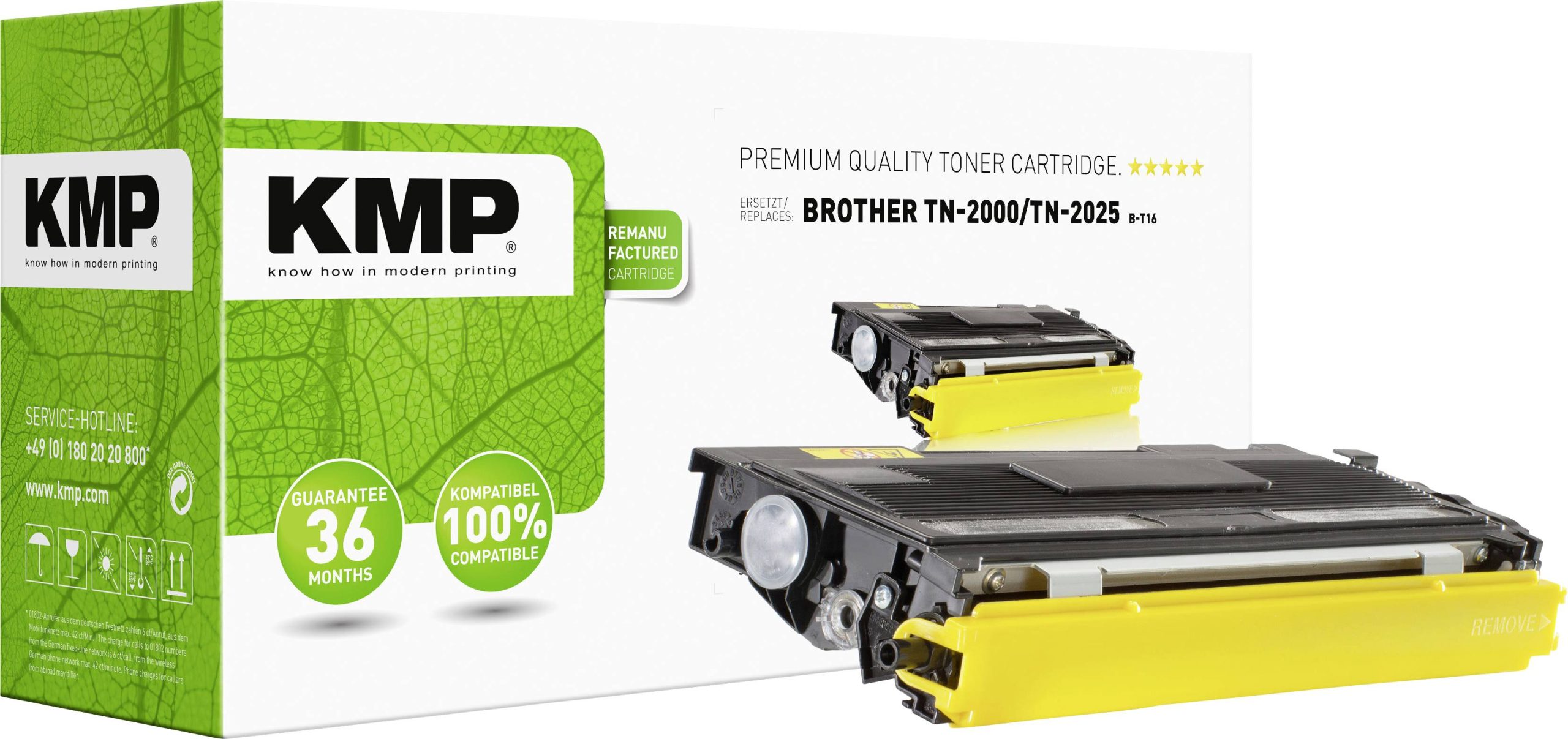 KMP Toner vervangt Brother, Lenovo TN-2000, TN2000 Compatibel Zwart 5000 bladzijden B-T16 1159,5000