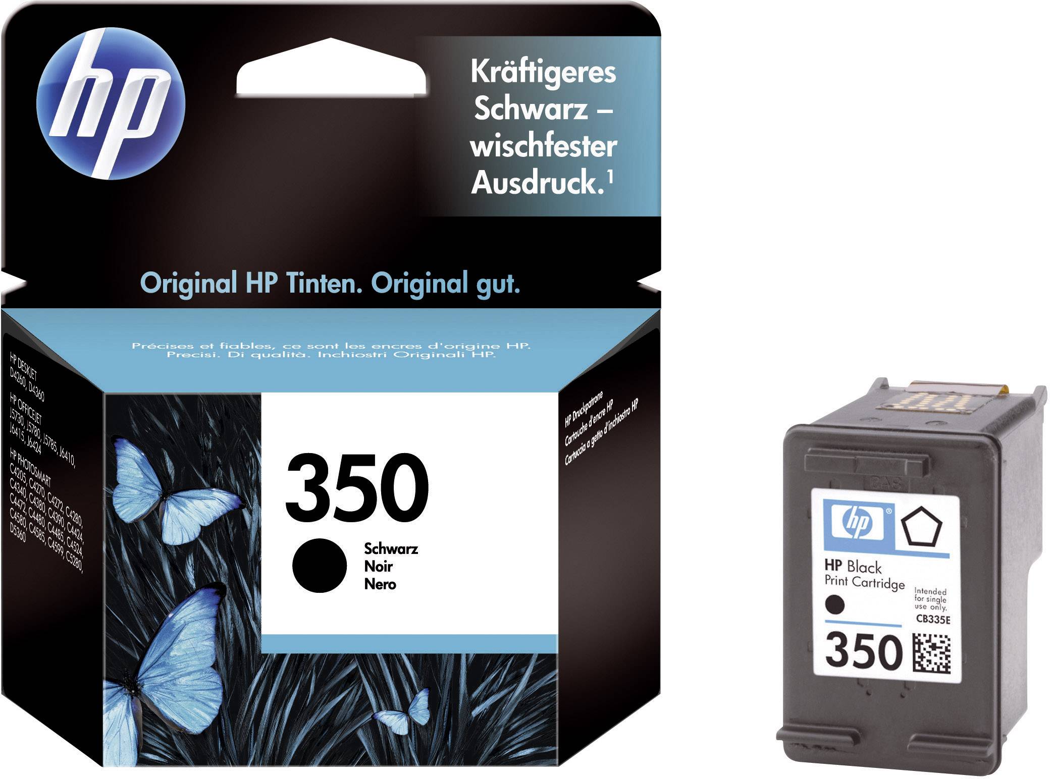 HP Inktcartridge 350 Origineel Zwart CB335EE Inkt