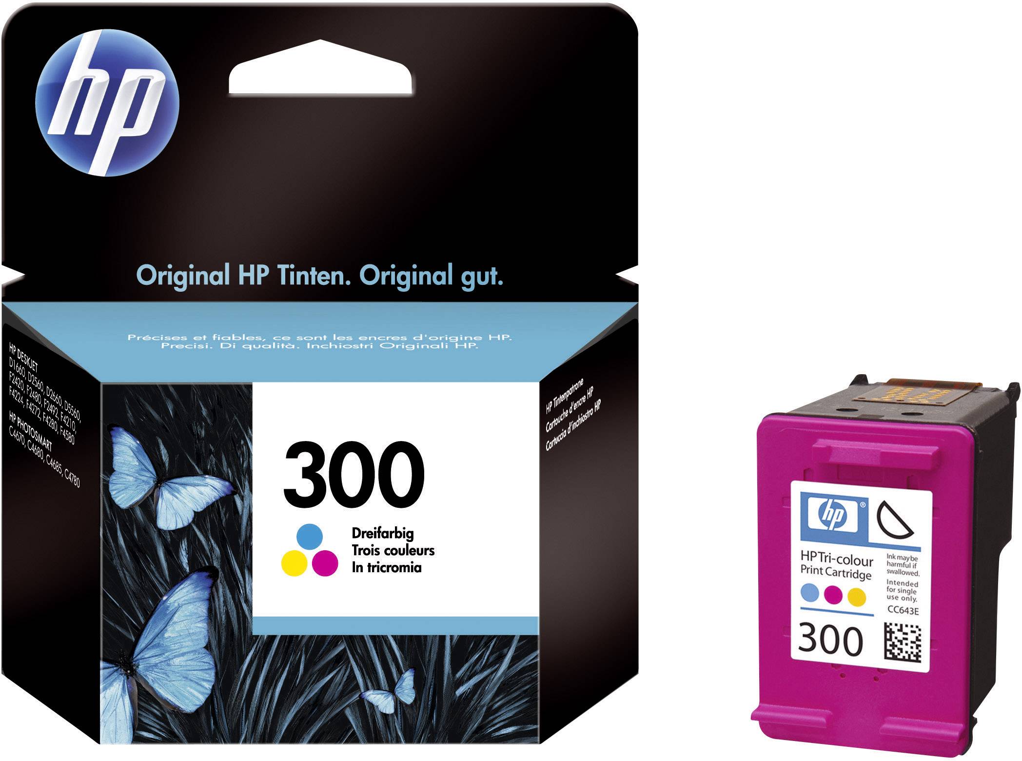 HP Inkt 300 Cyaan, Magenta, Geel