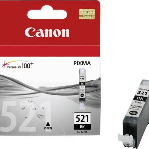 Canon Inktcartridge CLI-521 BK Origineel Foto zwart 2933B001 Canon Inktcartridge CLI-521 BK Origineel Foto zwart 2933B001