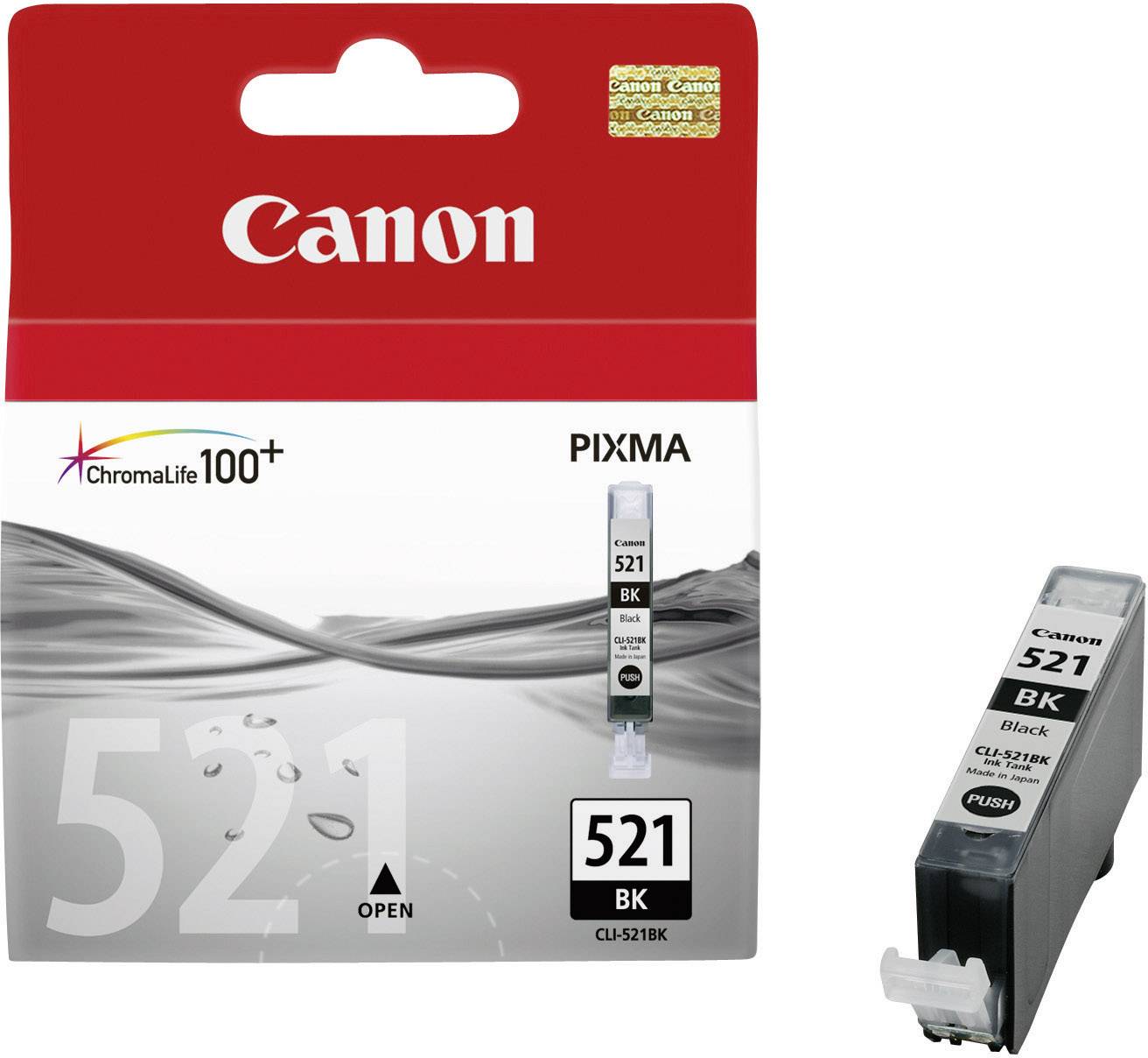 Canon Inktcartridge CLI-521 BK Origineel Foto zwart 2933B001