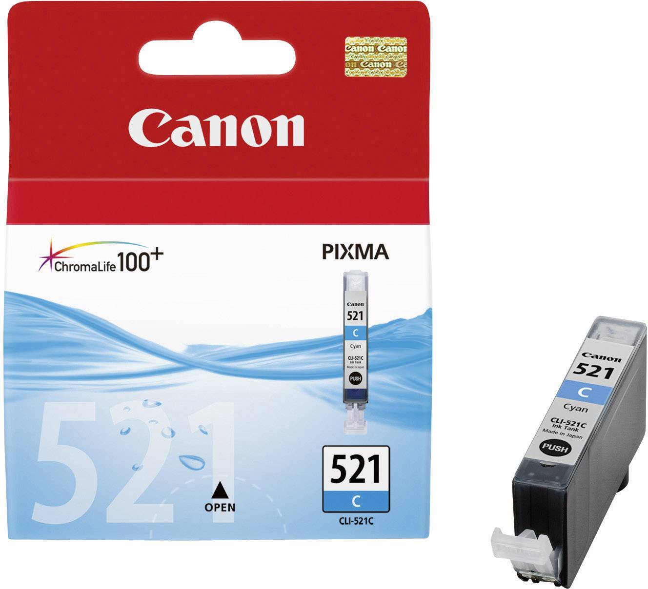 Canon Inktcartridge CLI-521 C Origineel Cyaan 2934B001