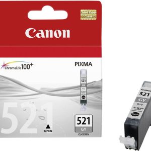 Canon Inktcartridge CLI-521 GY Origineel Single Grijs 2937B001 Canon Inktcartridge CLI-521 GY Origineel Single Grijs 2937B001