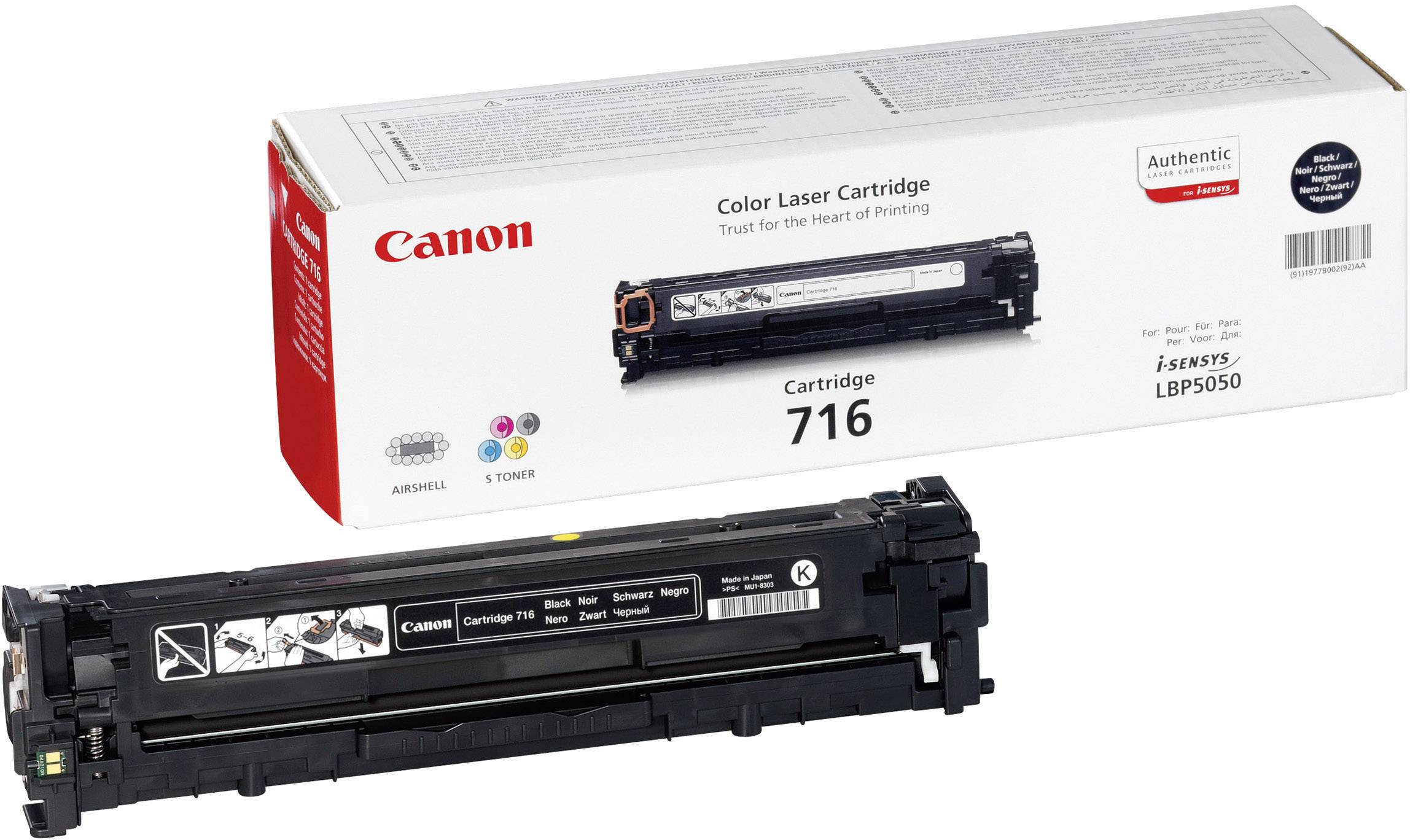 Canon Toner 716BK Origineel Zwart 2300 bladzijden 1980B002