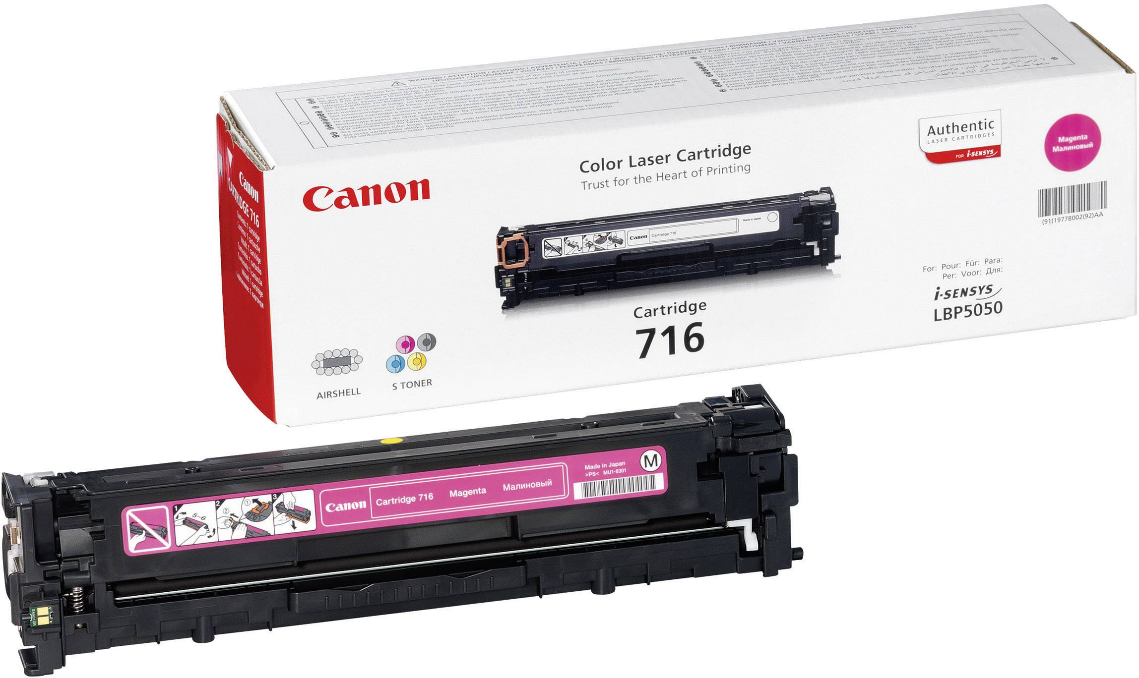 Canon Toner 716M Origineel Magenta 1500 bladzijden 1978B002