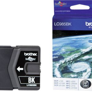 Brother Inktcartridge LC-985BK Origineel Zwart LC-985 BK Brother Inktcartridge LC-985BK Origineel Zwart LC-985 BK
