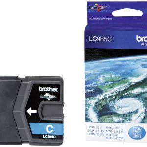 Brother Inktcartridge LC-985C Origineel Cyaan LC-985 C Brother Inktcartridge LC-985C Origineel Cyaan LC-985 C