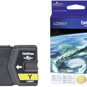 Brother Inktcartridge LC-985Y Origineel Geel LC985Y Brother Inktcartridge LC-985Y Origineel Geel LC985Y