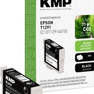 KMP Inktcartridge vervangt Epson T1291 Compatibel Zwart E125 1617,0001 KMP Inktcartridge vervangt Epson T1291 Compatibel Zwart E125 1617,0001