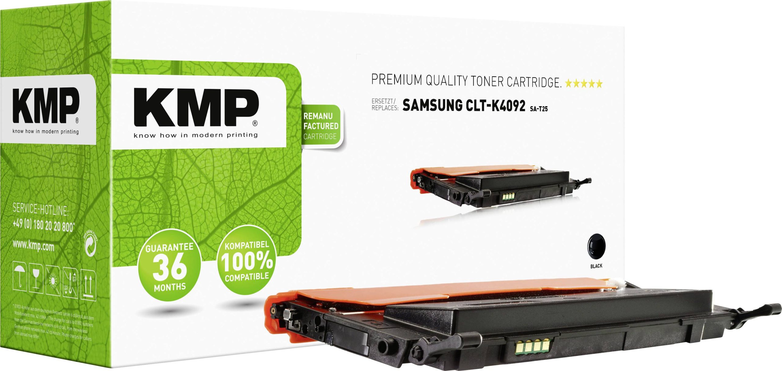 KMP Tonercassette vervangt Samsung CLT-K4092 Compatibel Zwart 1500 bladzijden SA-T25