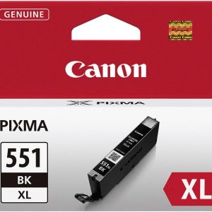 Canon Inktcartridge CLI-551 BKXL Origineel Zwart 6443B001 Canon Inktcartridge CLI-551 BKXL Origineel Zwart 6443B001