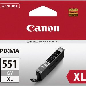 Canon Inktcartridge CLI-551 GYXL Origineel Grijs 6447B001 Canon Inktcartridge CLI-551 GYXL Origineel Grijs 6447B001