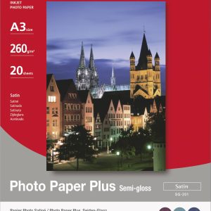 Canon Photo Paper Plus Semi-gloss SG-201 1686B026 Fotopapier DIN A3 260 g/m² 20 vellen Zijdeglans