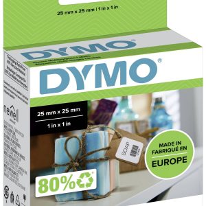 DYMO S0929120 Rol met etiketten 25 x 25 mm Papier Wit 750 stuk(s) Weer verwijderbaar Universele etiketten DYMO S0929120 Rol met etiketten 25 x 25 mm Papier Wit 750 stuk(s) Weer verwijderbaar Universele etiketten