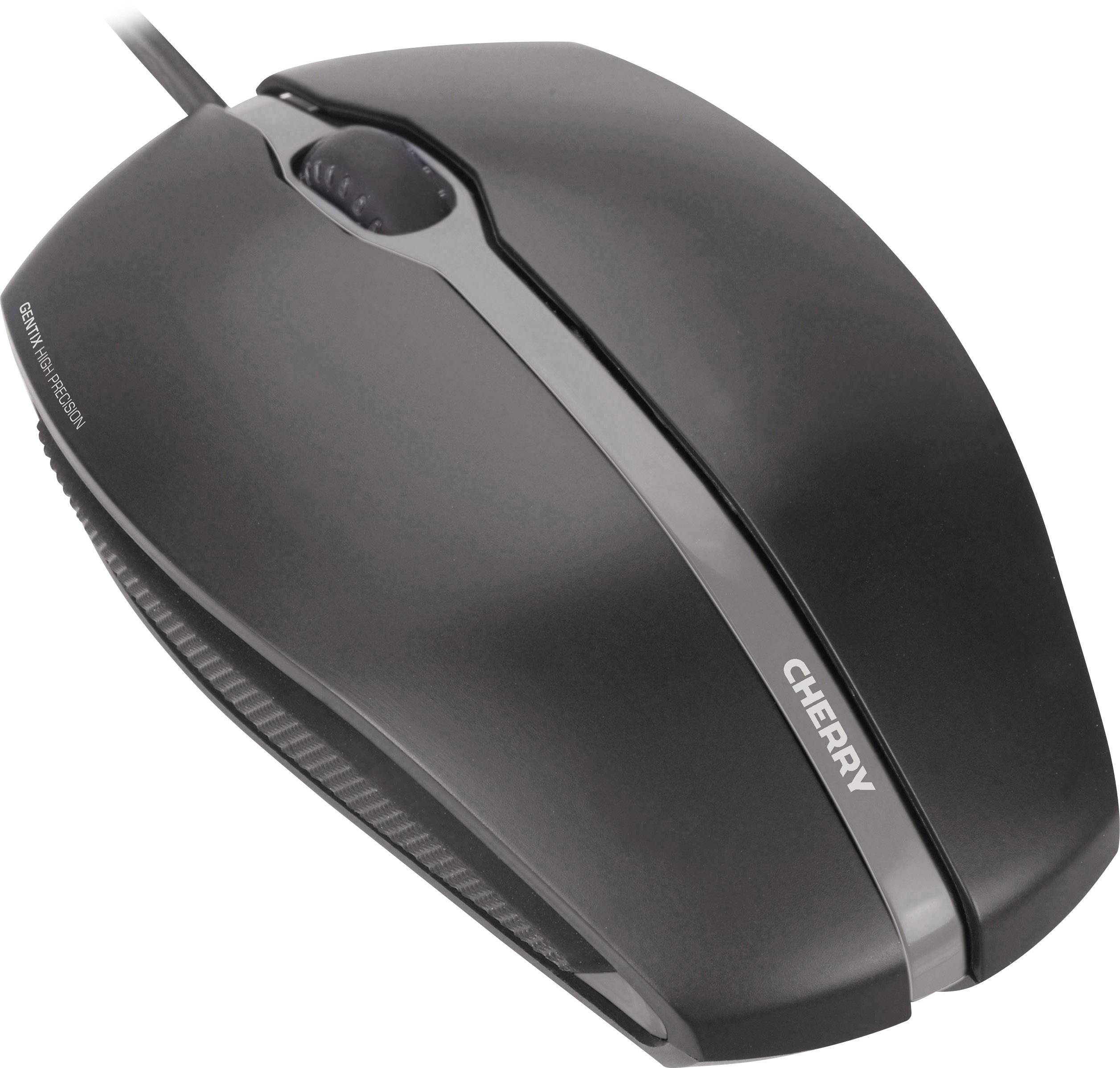 CHERRY Gentix Illuminated Muis USB Optisch Zwart 3 Toetsen 1000 dpi Verlicht