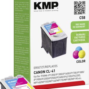 KMP Inktcartridge vervangt Canon CL-41 Compatibel Kleur C58 1501,4030 KMP Inktcartridge vervangt Canon CL-41 Compatibel Kleur C58 1501,4030