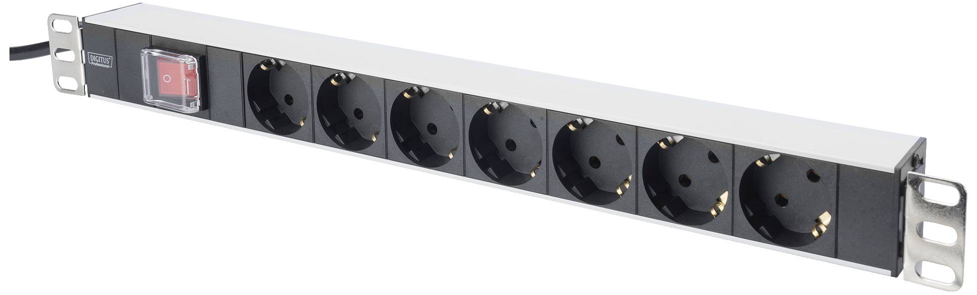 Digitus DN-19 PDU-7S 19 inch Geaarde contactdoos Met schakelaar