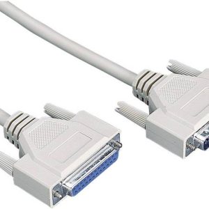Digitus Verlengkabel Serieel, Parallel [1x D-sub stekker 25-polig – 1x D-sub bus 25-polig] 5.00 m Grijs