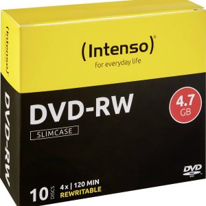 Intenso 4201632 DVD-RW disc 4.7 GB 10 stuk(s) Slimcase Herschrijfbaar