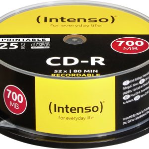 Intenso 1801124 CD-R 80 disc 700 MB 25 stuk(s) Spindel Bedrukbaar Intenso 1801124 CD-R 80 disc 700 MB 25 stuk(s) Spindel Bedrukbaar