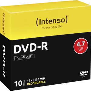 Intenso 4101652 DVD-R disc 4.7 GB 10 stuk(s) Slimcase
