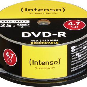 Intenso 4801154 DVD-R disc 4.7 GB 25 stuk(s) Spindel Bedrukbaar