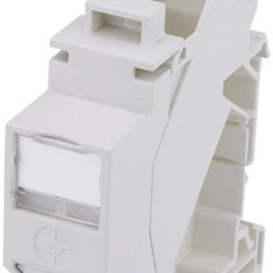 Telegärtner 100023003 Netwerkdoos DIN-rails CAT 6A Lichtgrijs