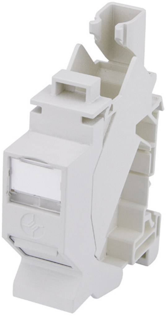 Telegärtner 100023003 Netwerkdoos DIN-rails CAT 6A Lichtgrijs