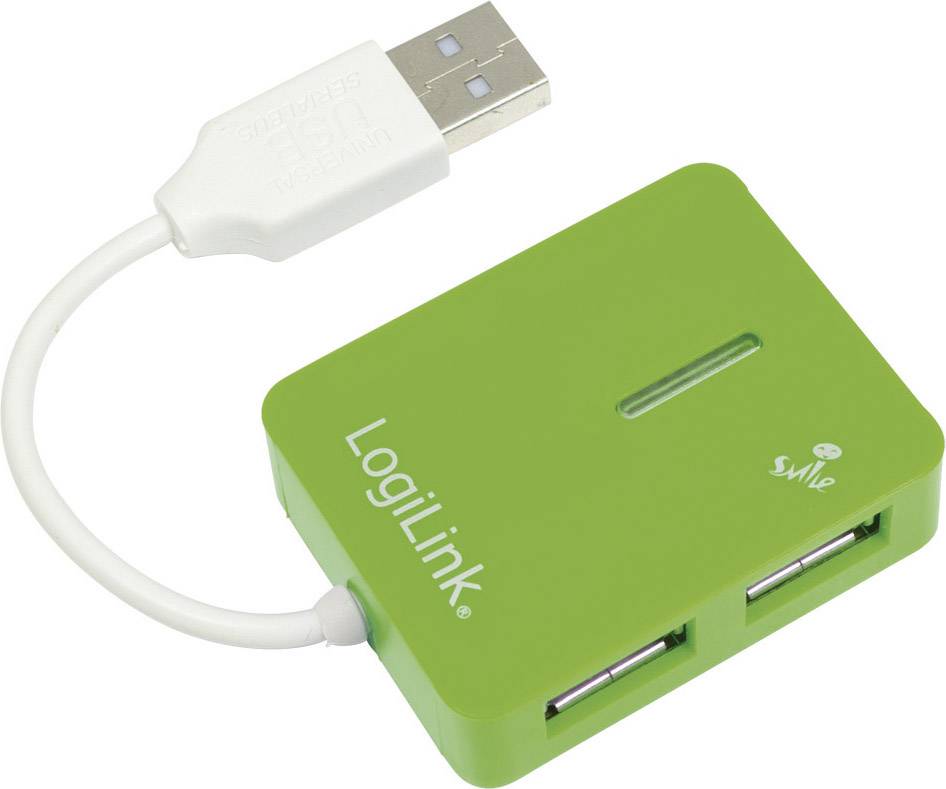 LogiLink UA0138 UA0138 USB-hub 4 poorten USB-A USB 2.0 480 MBit/s Groen