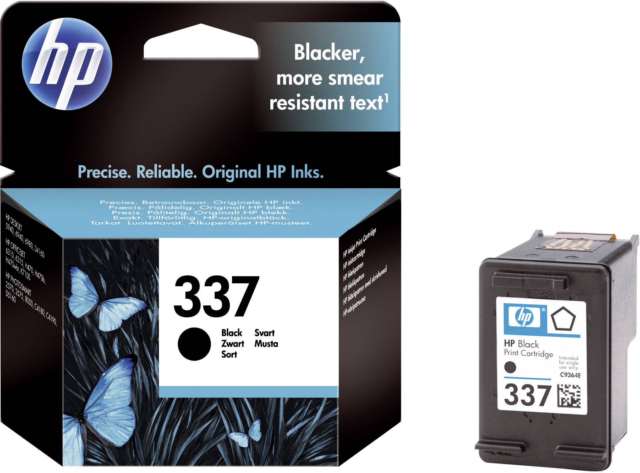 HP Inktcartridge 337 Origineel Zwart C9364EE Inkt