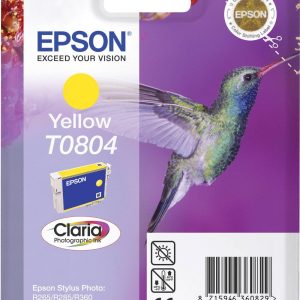 Epson Inktcartridge T0804 Origineel Geel C13T08044011 Epson Inktcartridge T0804 Origineel Geel C13T08044011