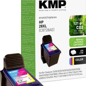 KMP Inktcartridge vervangt HP, Odixion 28, C8728AE Compatibel Kleur H14 0997,4280 KMP Inktcartridge vervangt HP, Odixion 28, C8728AE Compatibel Kleur H14 0997,4280