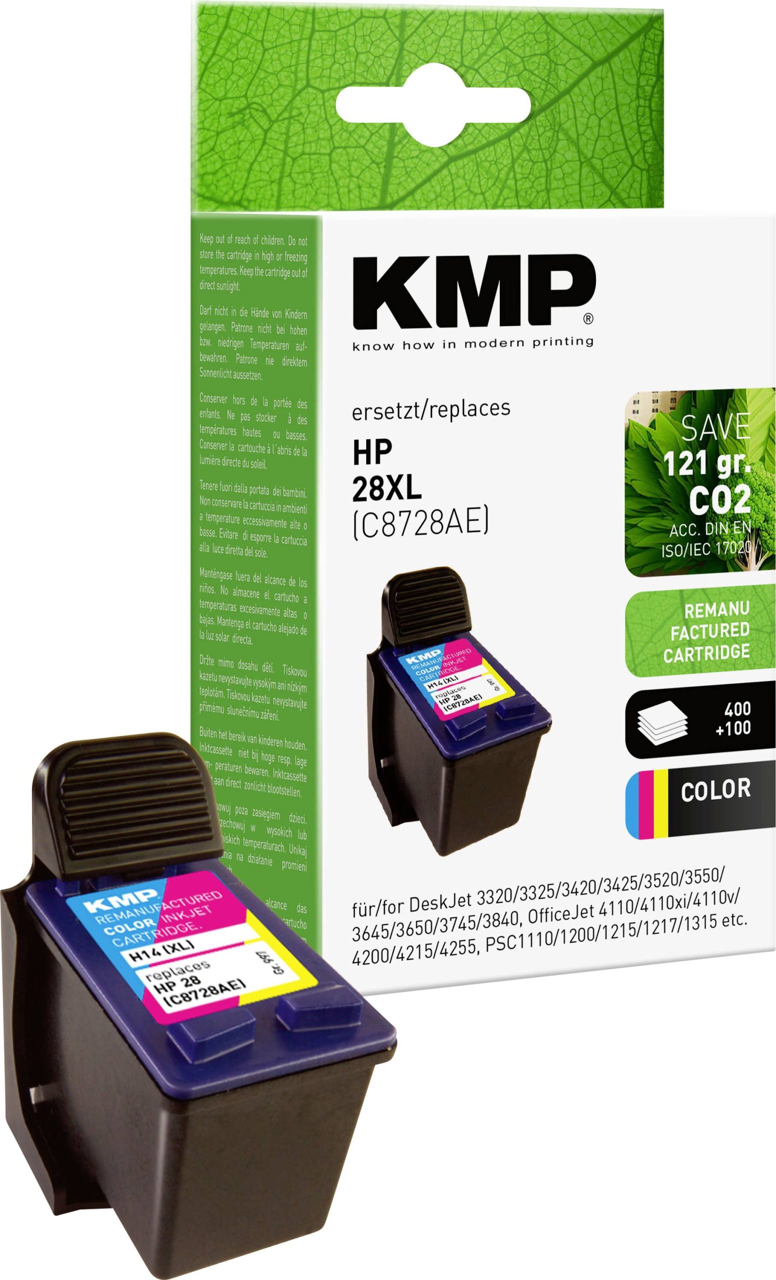 KMP Inktcartridge vervangt HP, Odixion 28, C8728AE Compatibel Kleur H14 0997,4280