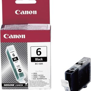 Canon Inktcartridge BCI-6 BK Origineel Zwart 4705 A 002 Canon Inktcartridge BCI-6 BK Origineel Zwart 4705 A 002