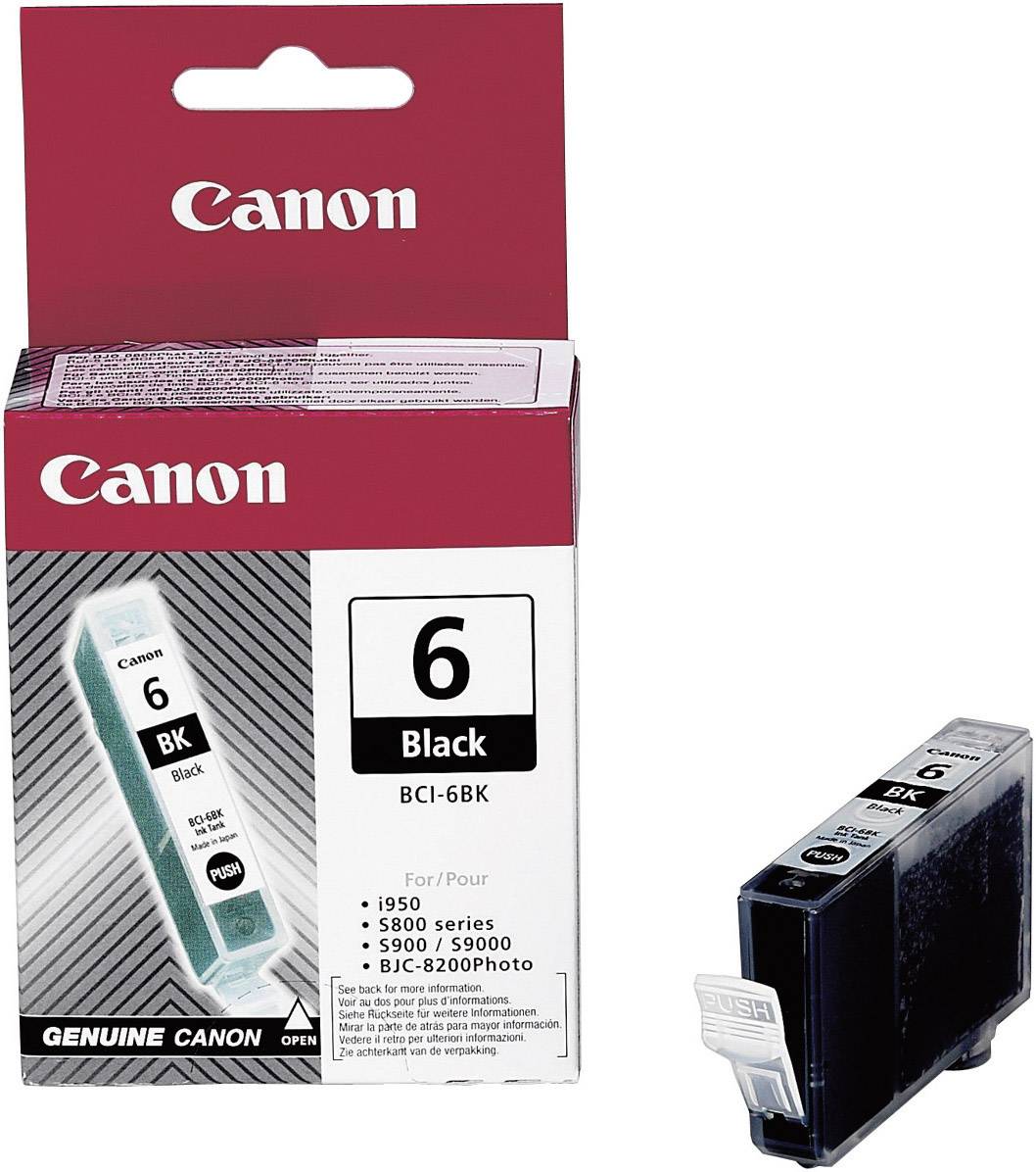 Canon Inktcartridge BCI-6 BK Origineel Zwart 4705 A 002