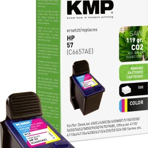 KMP Inktcartridge vervangt HP, LSK, OTC, Odixion, Olivetti, Output Solutions, Seiko Precision, Telecom Italia 57, C6657A KMP Inktcartridge vervangt HP, LSK, OTC, Odixion, Olivetti, Output Solutions, Seiko Precision, Telecom Italia 57, C6657A