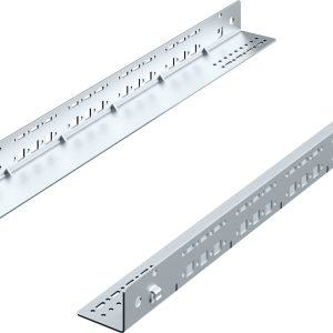 Rittal 5501.420 19 inch Rails voor patchkast 1 HE Variabele bevestigingsrails, Geperforeerd Rittal 5501.420 19 inch Rails voor patchkast 1 HE Variabele bevestigingsrails, Geperforeerd