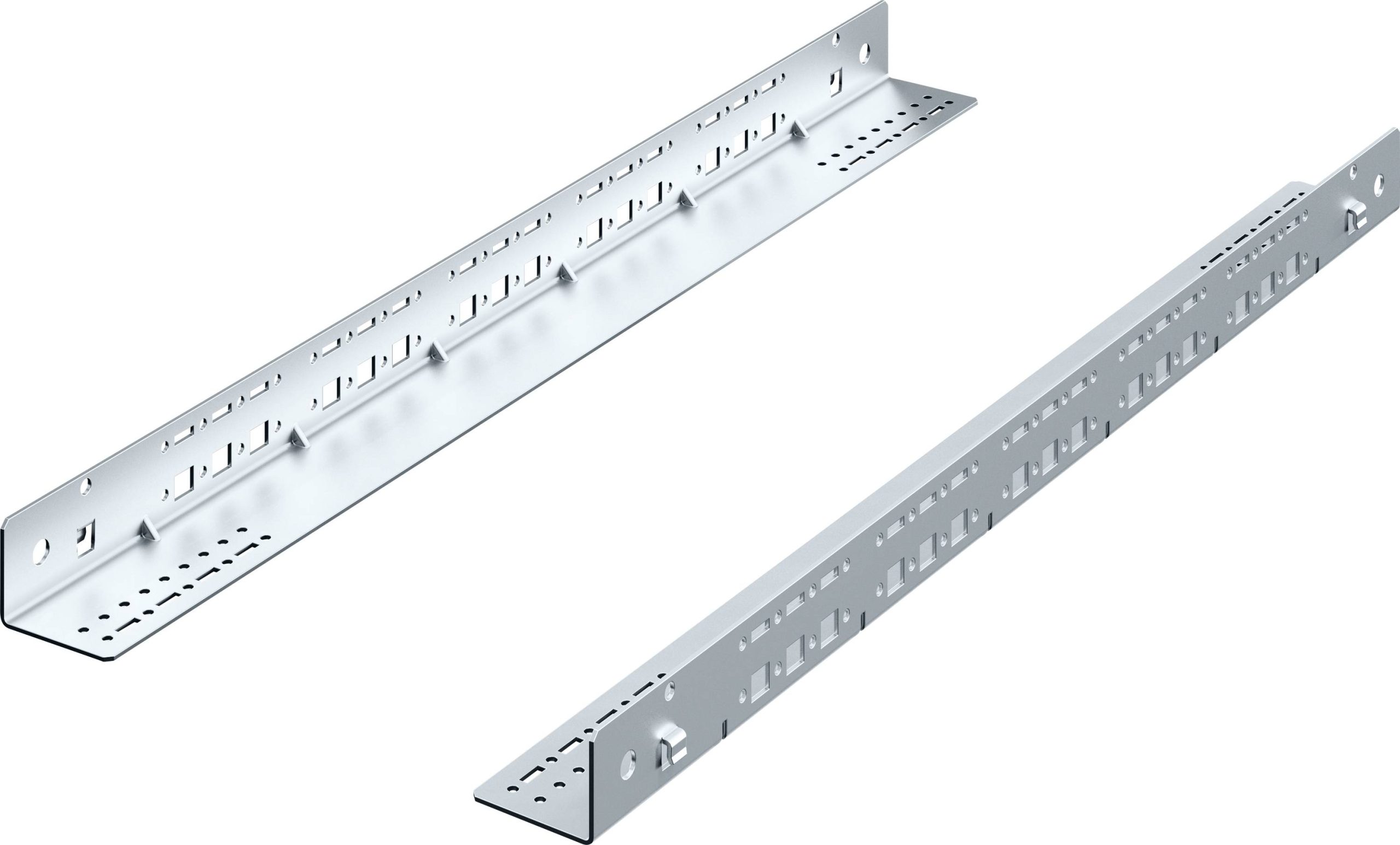 Rittal 5501.430 19 inch Rails voor patchkast 1 HE Met luchtsleuven