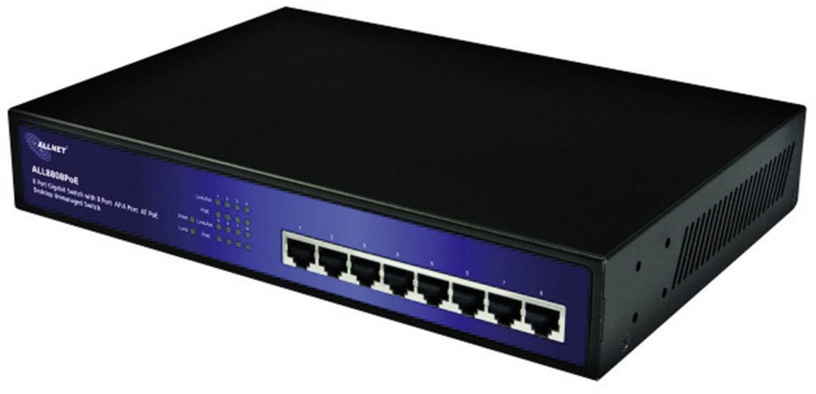 Allnet ALL8808POE Netwerk switch 8 poorten 1 GBit/s PoE-functie