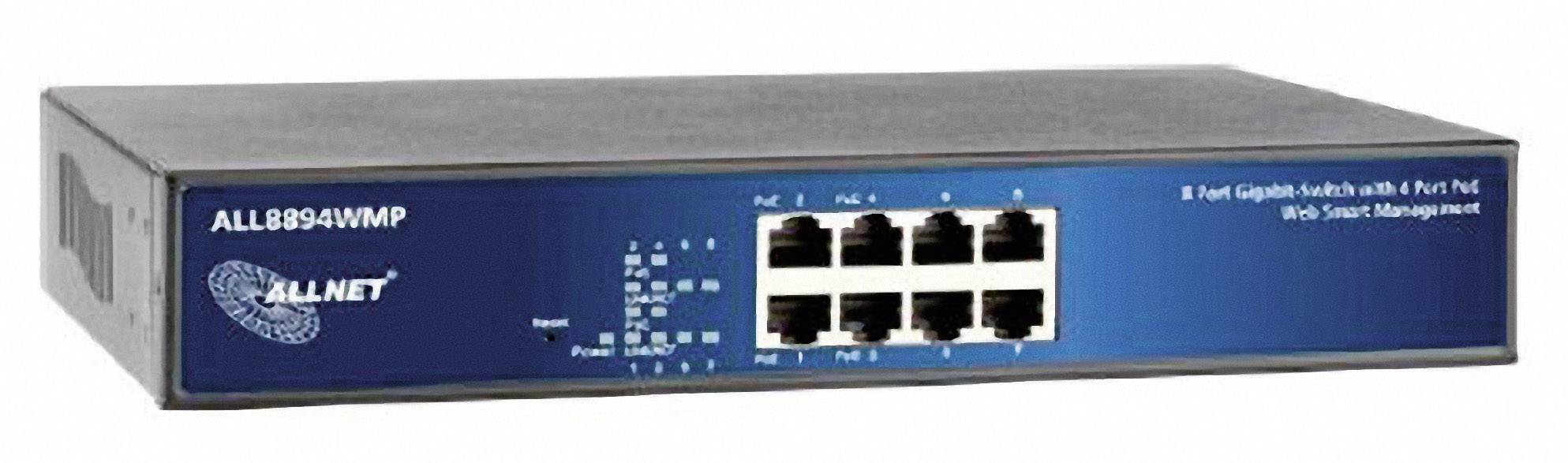 Allnet ALL8894WMP Netwerk switch 8 poorten 1 GBit/s PoE-functie