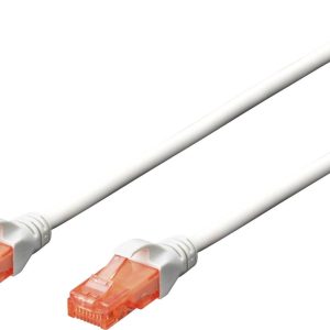 Digitus DK-1617-030/WH RJ45 Netwerkkabel, patchkabel CAT 6 U/UTP 3.00 m Wit Snagless 1 stuk(s) Digitus DK-1617-030/WH RJ45 Netwerkkabel, patchkabel CAT 6 U/UTP 3.00 m Wit Snagless 1 stuk(s)