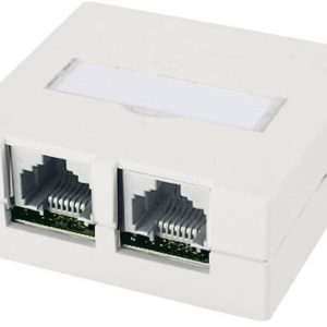 Telegärtner 100022997 Netwerkdoos Opbouw (op muur) CAT 6 Zuiver wit